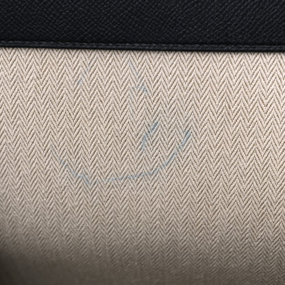 Hermes Grained Monsieur Cityback 27 Dark Navy Blue 9 of 14