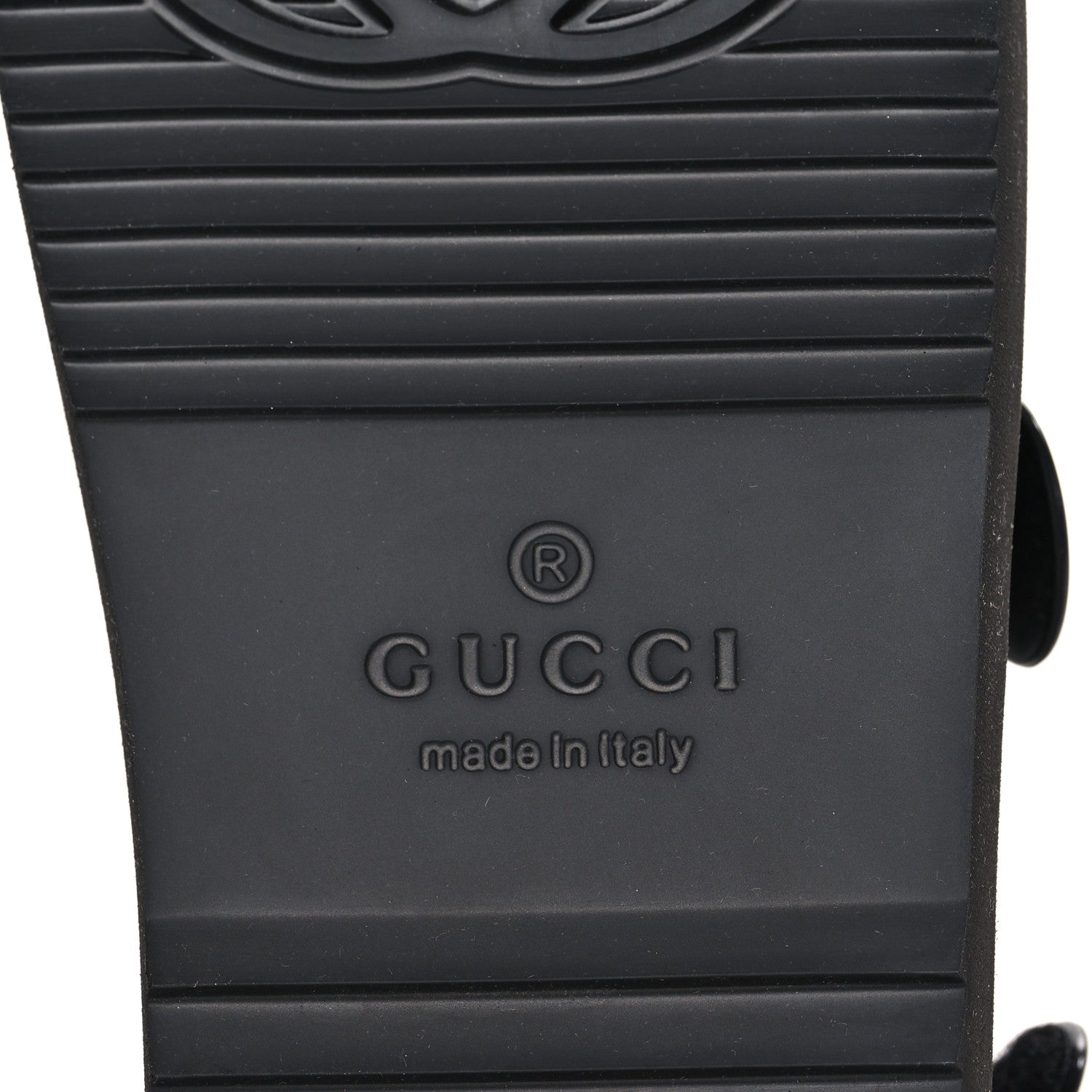 Gucci Rubber Mini Double G Womens Isla Dad Sandals 37 Black 6 of 7