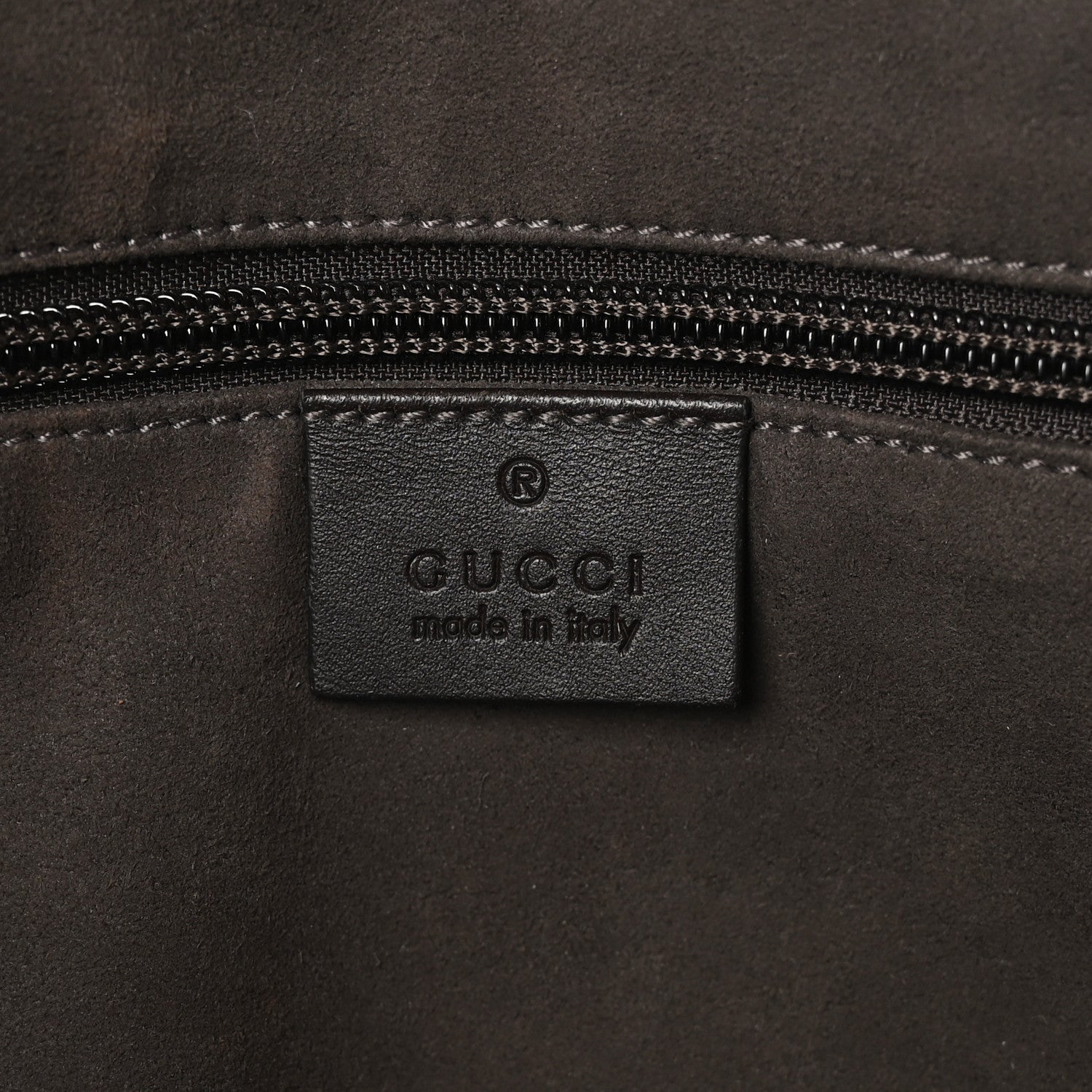 Gucci GG Supreme Monogram Medium Zippered Tote Dark Brown 6 of 10