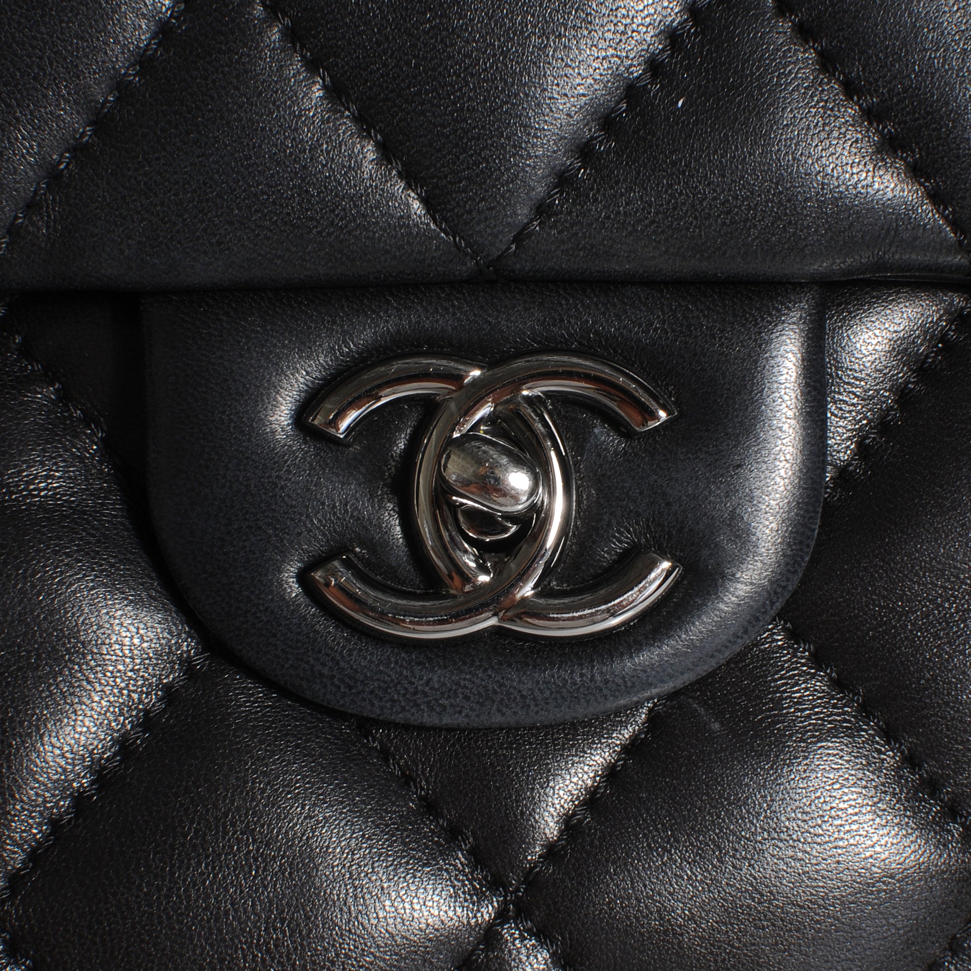 Chanel Lambskin Quilted 3 Maxi Flap Black 5 of 9