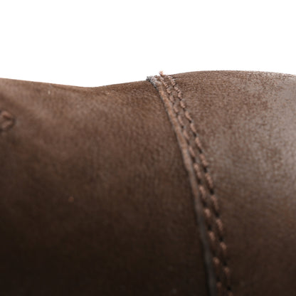 Miu Miu Suede Chelsea Boots 37.5 Dark Brown 9 of 14