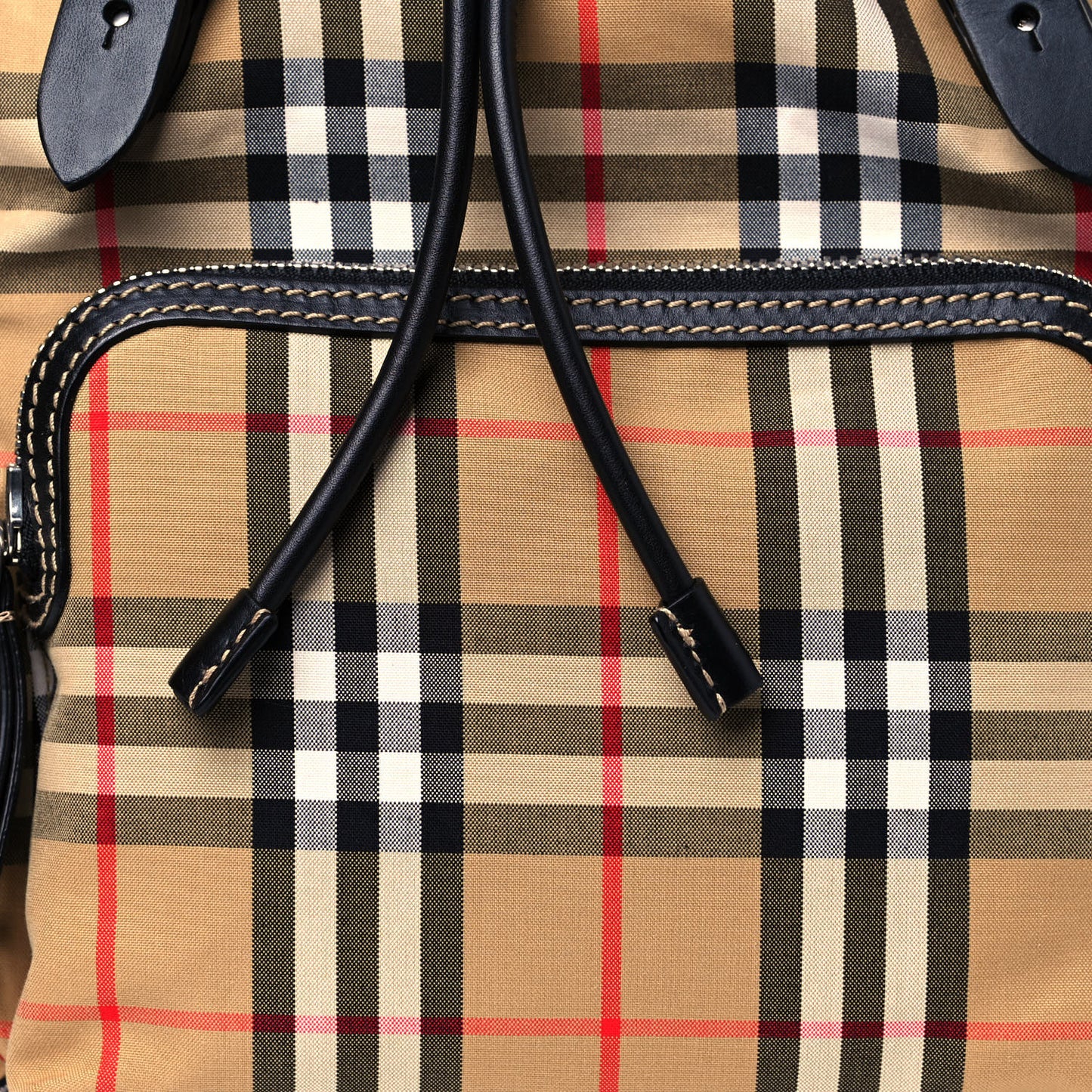 Canvas Vintage Check Medium Sailing Rucksack Backpack Antique Yellow
