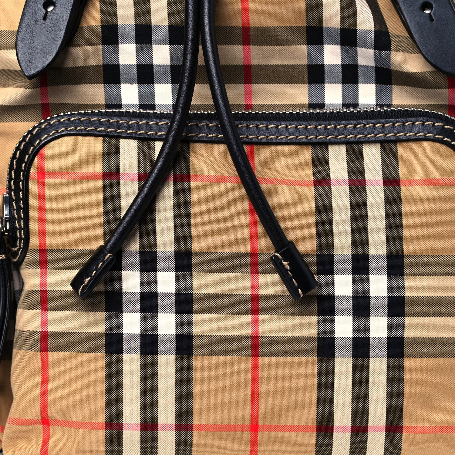 Burberry Canvas Vintage Check Medium Sailing Rucksack Backpack Antique Yellow 9 of 12
