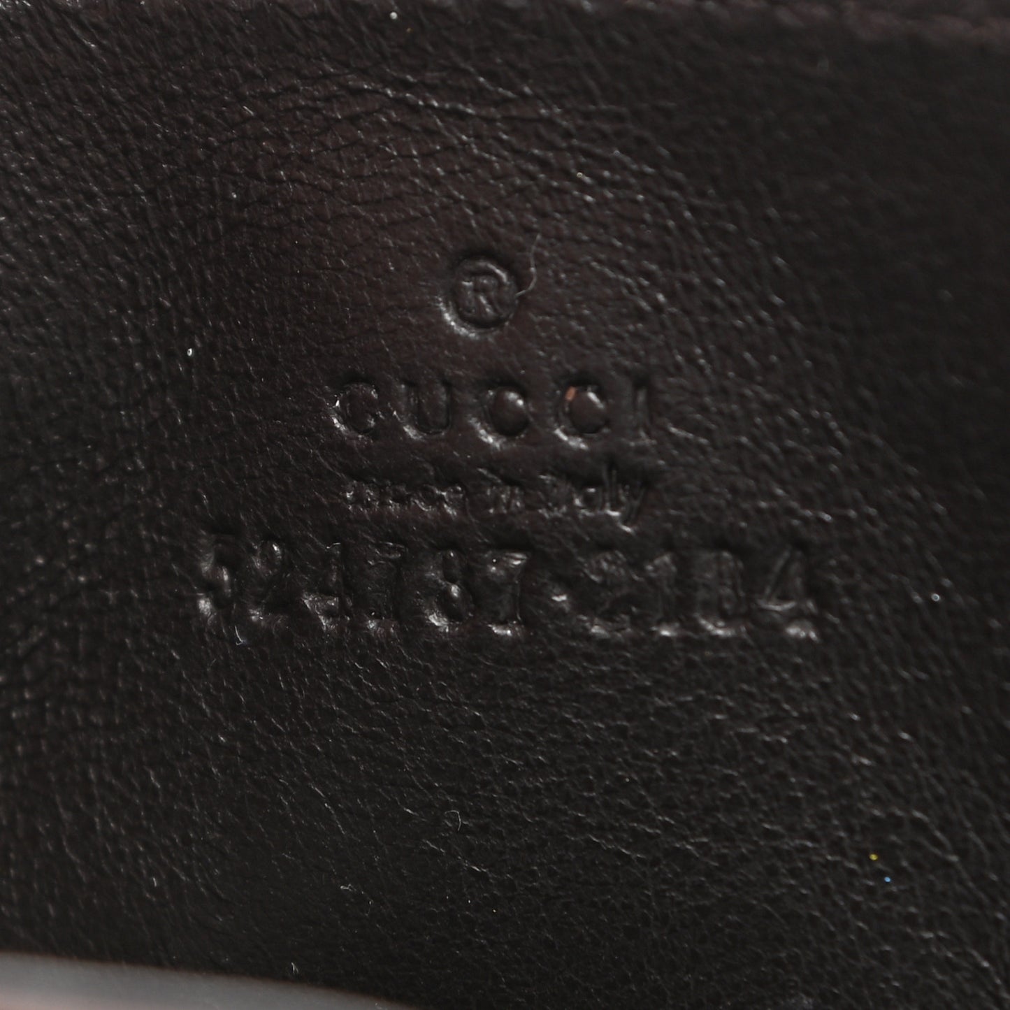 GG Supreme Monogram Calfskin Large Card Holder Beige Ebony Cuir
