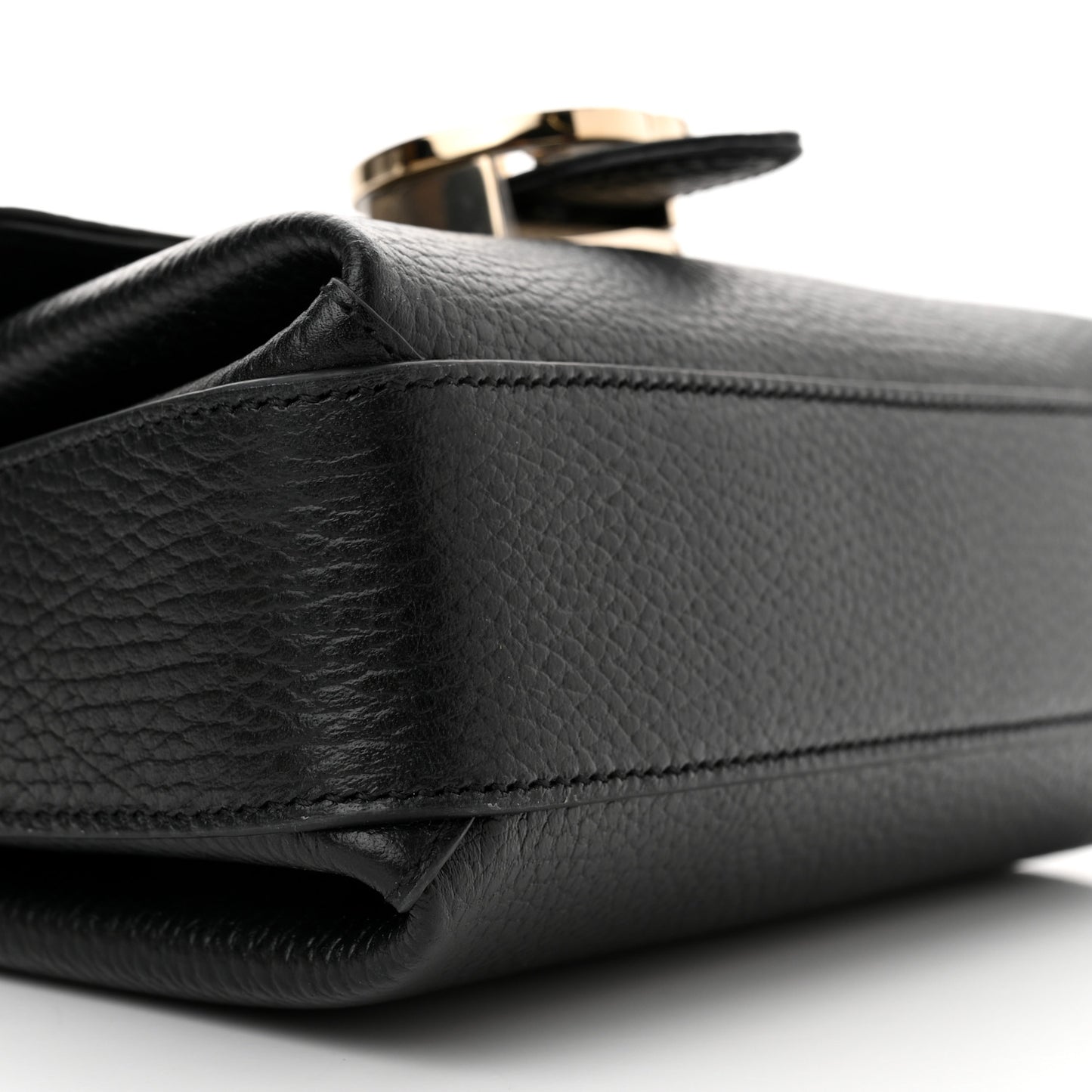 Dollar Calfskin Interlocking G Crossbody Bag Black