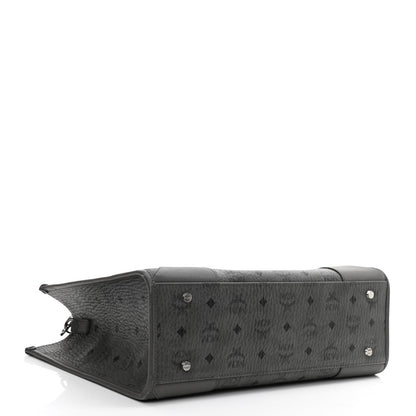 MCM Visetos Large Munchen Tote Grey 5 of 10