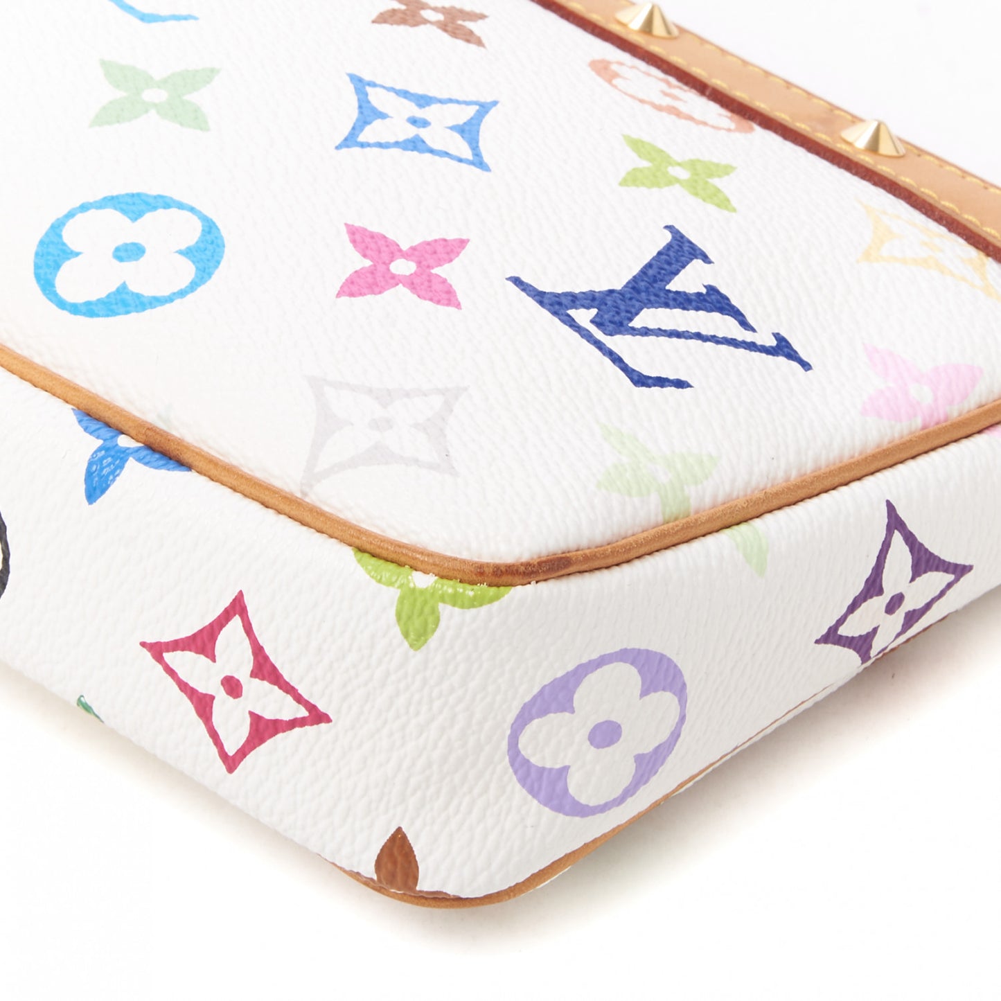 Monogram Multicolor Pochette Accessories White