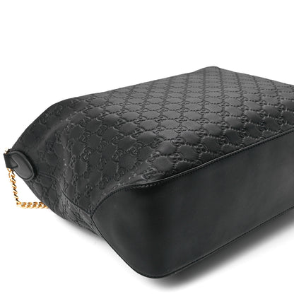Gucci Guccissima Signature Large Linea A Hobo Black 11 of 12
