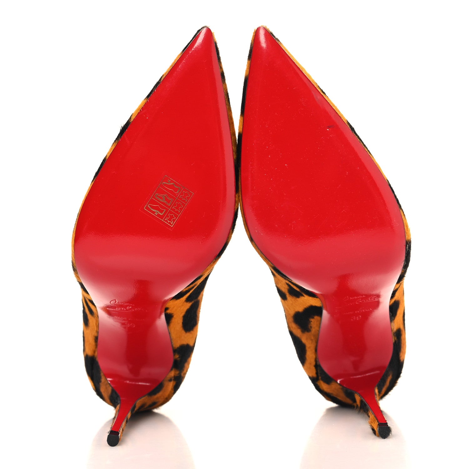 Christian Louboutin Pony Hair Leopard Print So Kate 100 Pumps 39 Spicy Lin 6 of 9