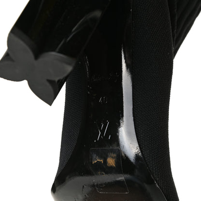 Louis Vuitton Stretch Fabric LV Black Heart Sock Ankle Boots 40 Black 9 of 9