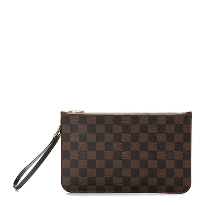 Louis Vuitton Damier Ebene Neverfull MM GM Pochette Rose Ballerine 1 of 6