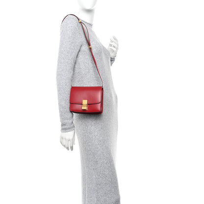 Celine Box Calfskin Small Classic Box Flap Bag Red 2 of 9
