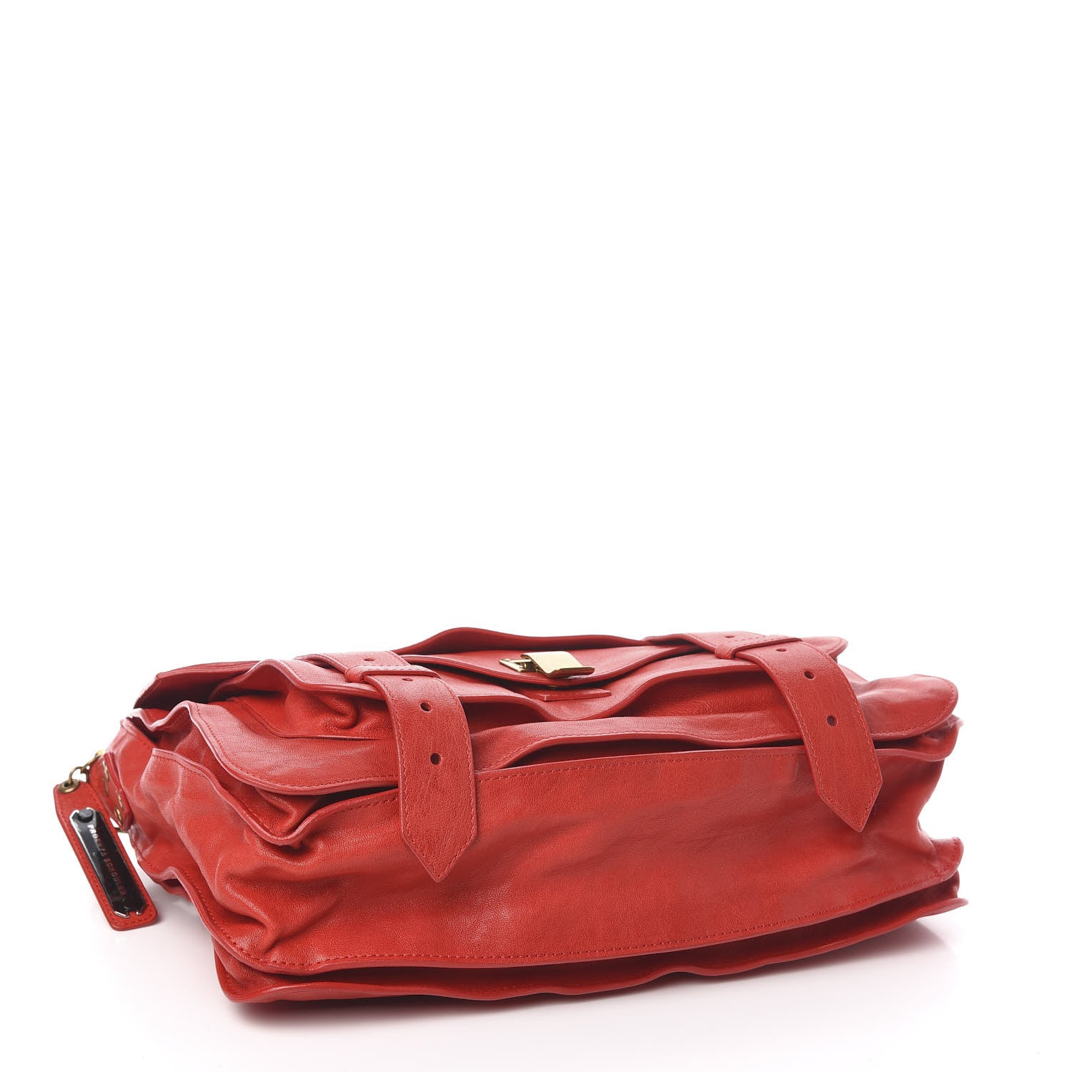 Proenza Schouler Lambskin Medium PS1 Satchel Red 4 of 10