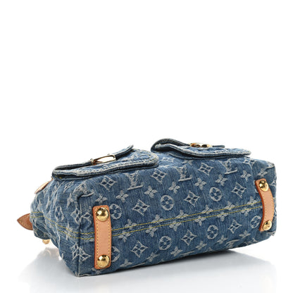 Louis Vuitton Monogram Denim Baggy PM Blue 4 of 11