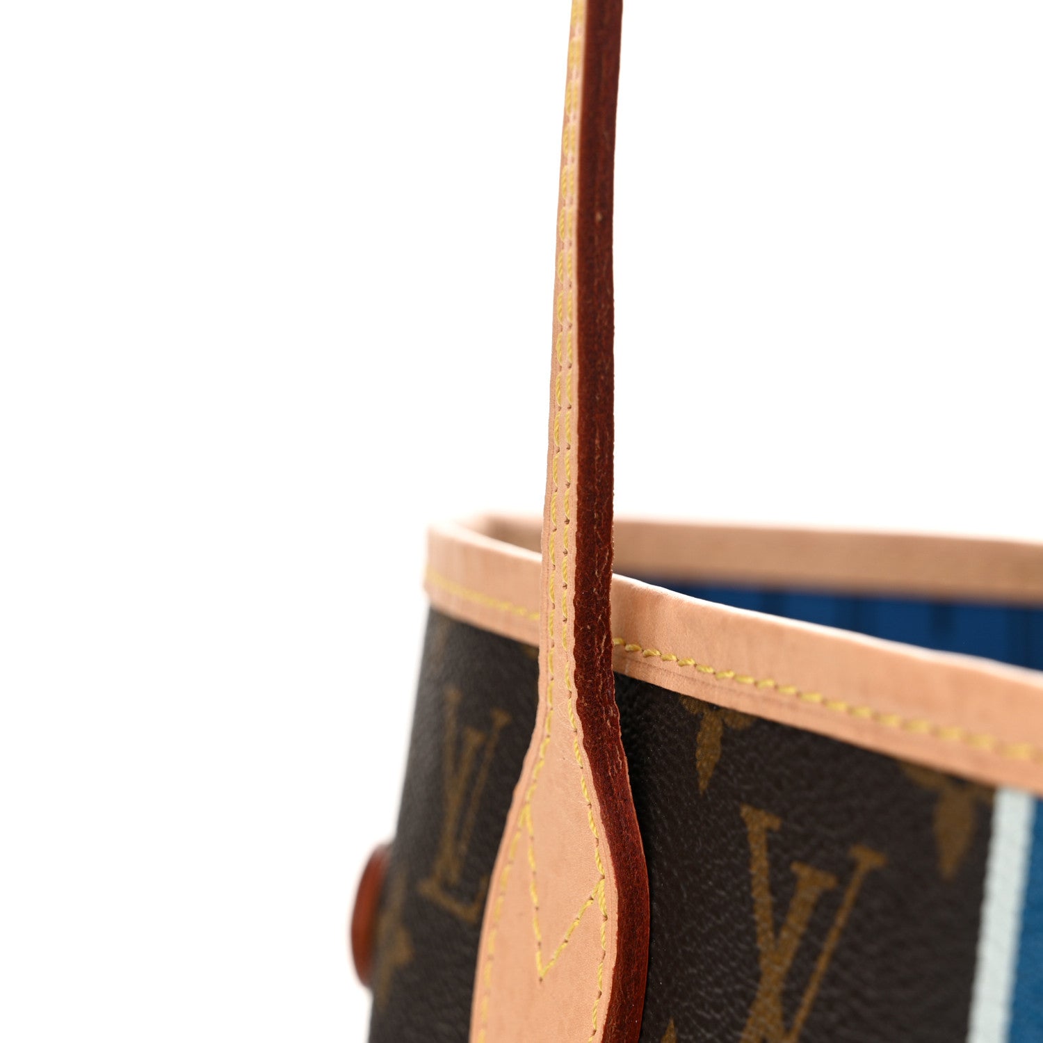 Louis Vuitton Monogram My LV Heritage Neverfull MM Blue De France White 11 of 12