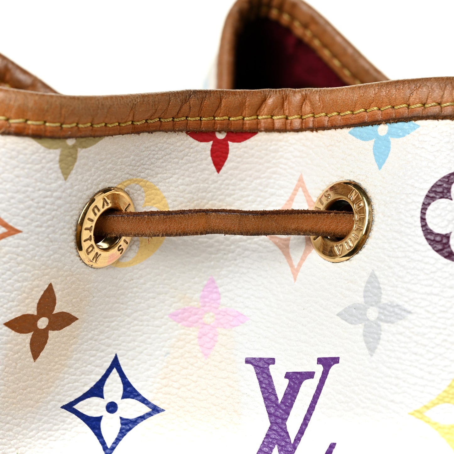 Monogram Multicolor Petit Noe White