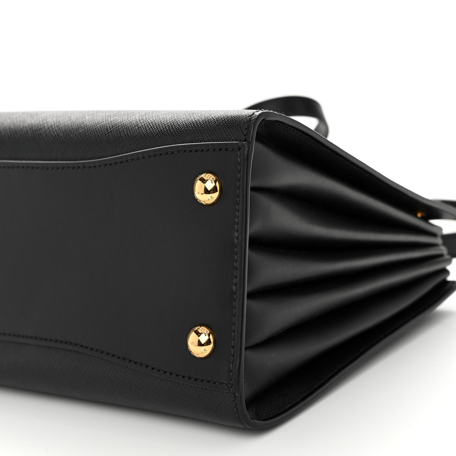 Prada Saffiano City Calfskin Bibliothèque Top Handle Black 9 of 9