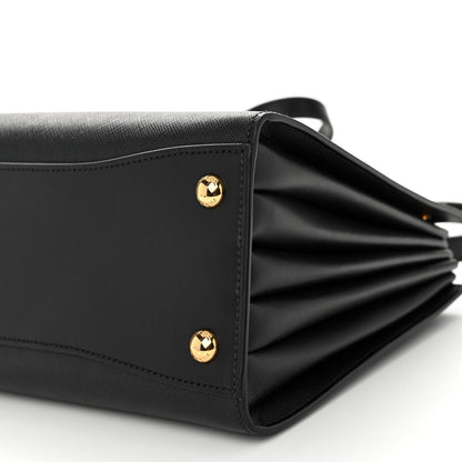 Prada Saffiano City Calfskin Bibliothèque Top Handle Black 9 of 9