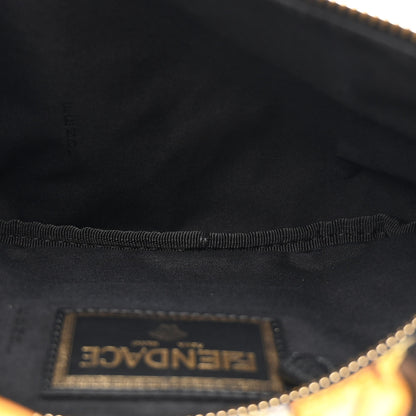 Fendi X VERSACE Nylon Cuoio Romano Fendace FF Baroque Belt Bag Black Gold 5 of 10