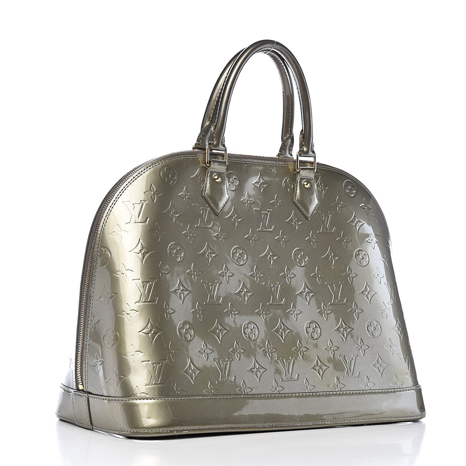 Louis Vuitton Vernis Alma GM Gris Art Deco 3 of 19