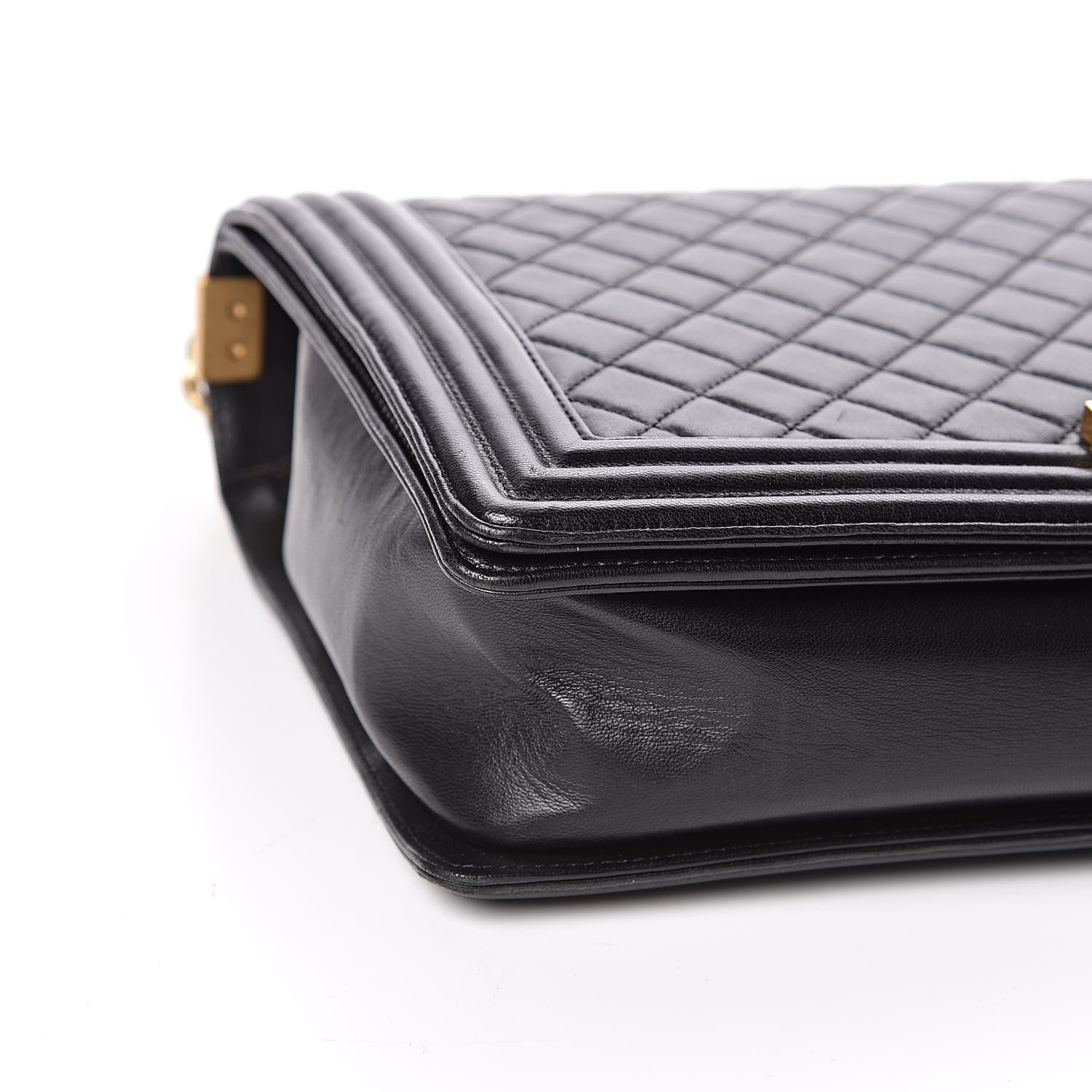 Chanel Lambskin Quilted Large Boy Flap Black 9 of 11