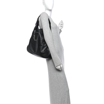 Gucci Calfskin Large Jackie 1961 Shoulder Bag Black 2 of 10