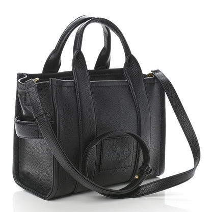 Marc Jacobs Grained Calfskin Small The Tote Bag Black 3 of 11