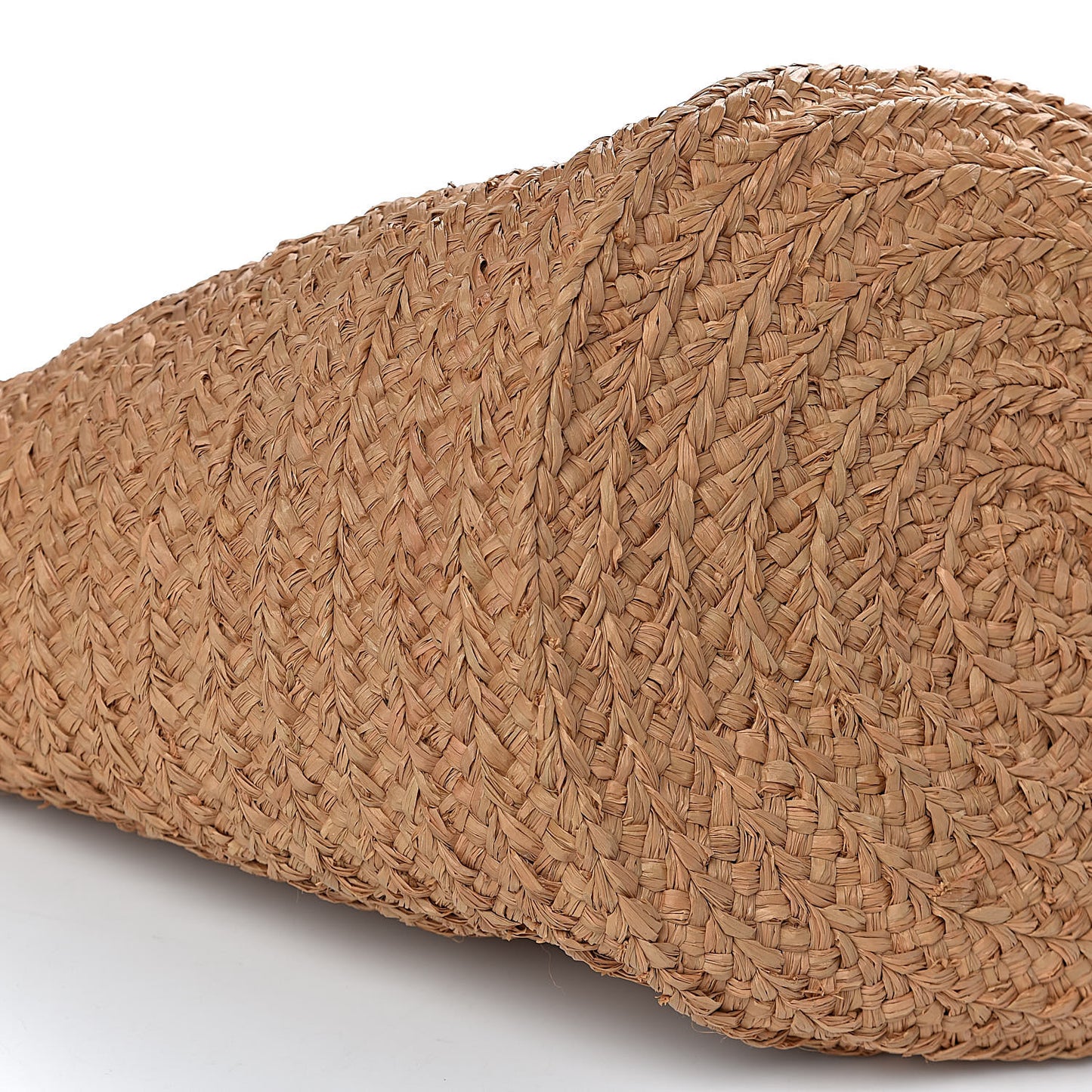 Raffia Calfskin Medium Panier Tote