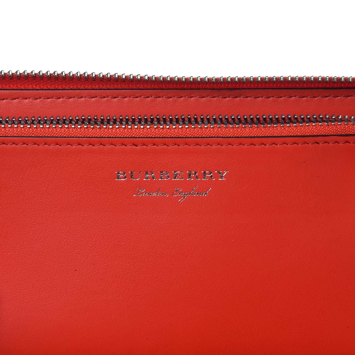Burberry Haymarket Check Graffiti Print Zip Around Wallet Red 6 of 7