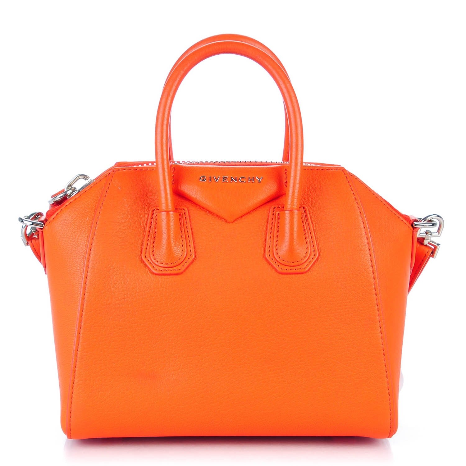Givenchy Sugar Goatskin Mini Antigona Burnt Orange 1 of 7