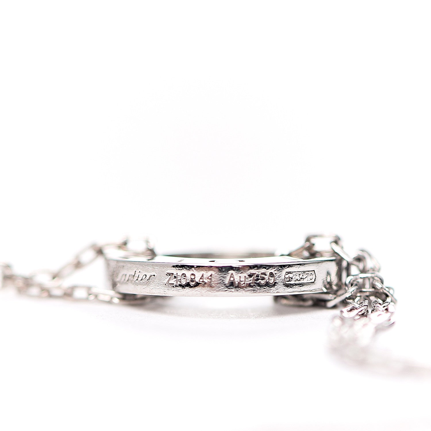 Cartier 18K White Gold Diamond LOVE Bracelet 5 of 7