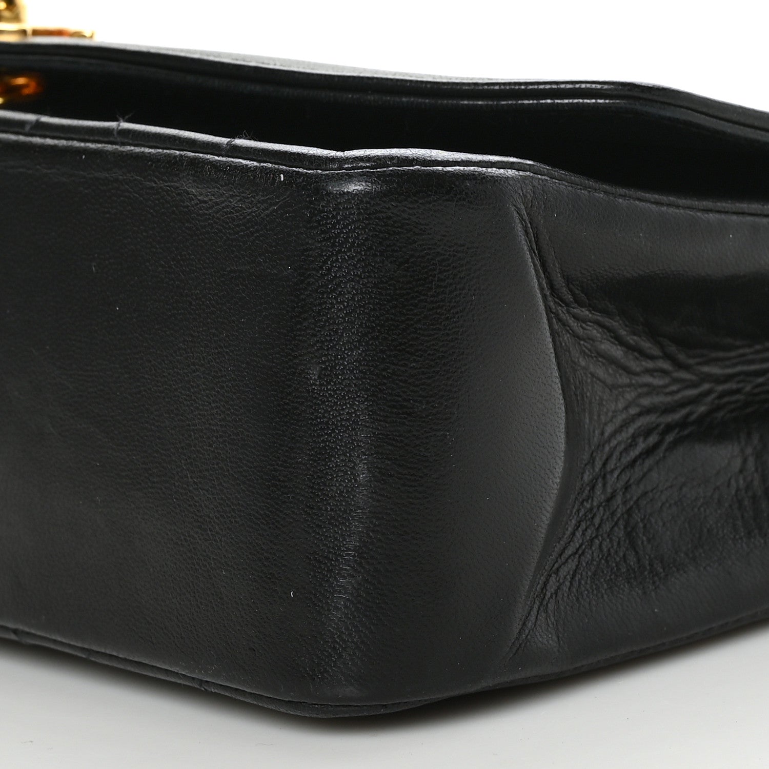 Chanel Lambskin Quilted Medium Single Flap Black 9 of 9