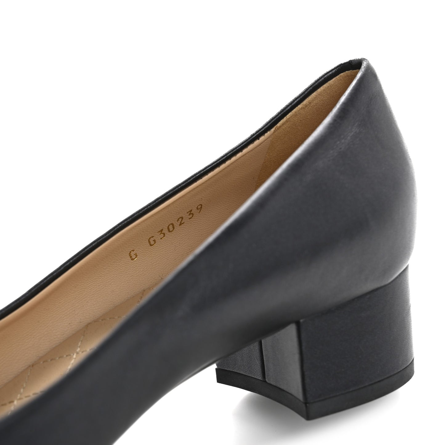 Lambskin Cap Toe CC Pumps 40 Black