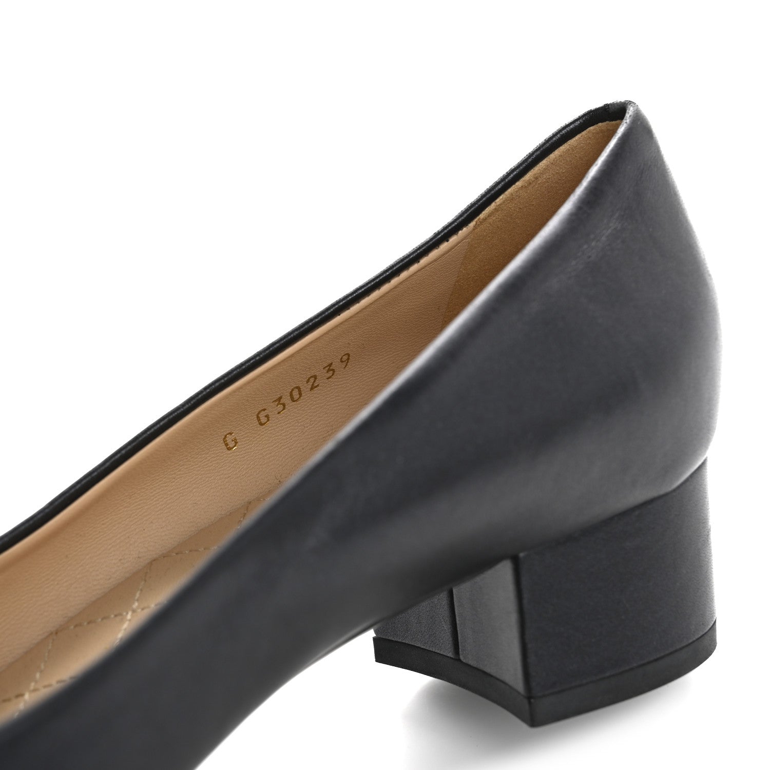 Chanel Lambskin Cap Toe CC Pumps 40 Black 9 of 9