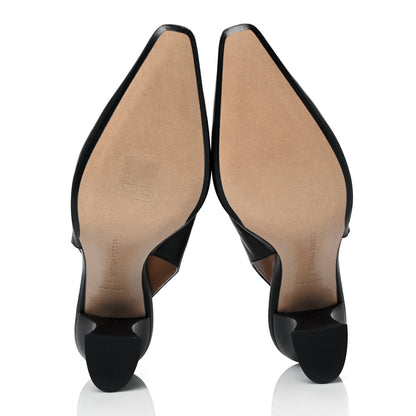 Bottega Veneta Nappa Almond Slingback Pumps 40 Black 5 of 8
