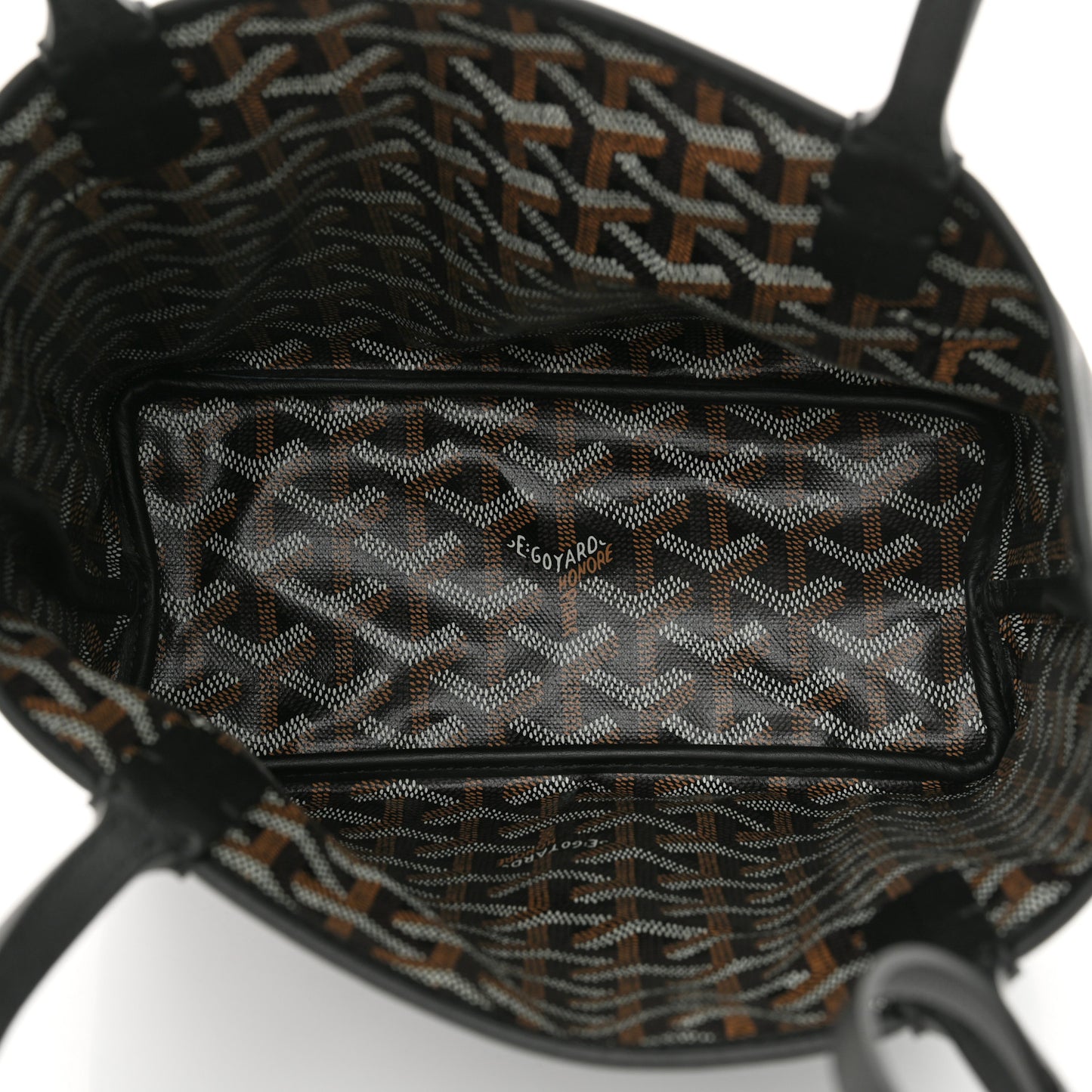 Goyardine Reversible Mini Anjou Black