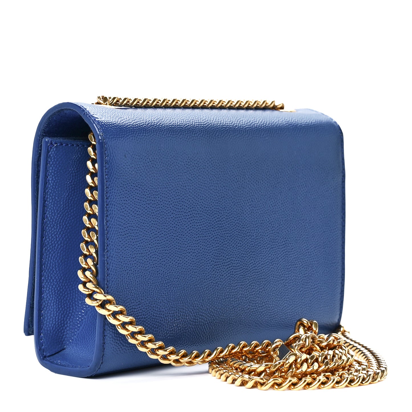 Grain De Poudre Small Classic Monogram Kate Satchel Royal Blue