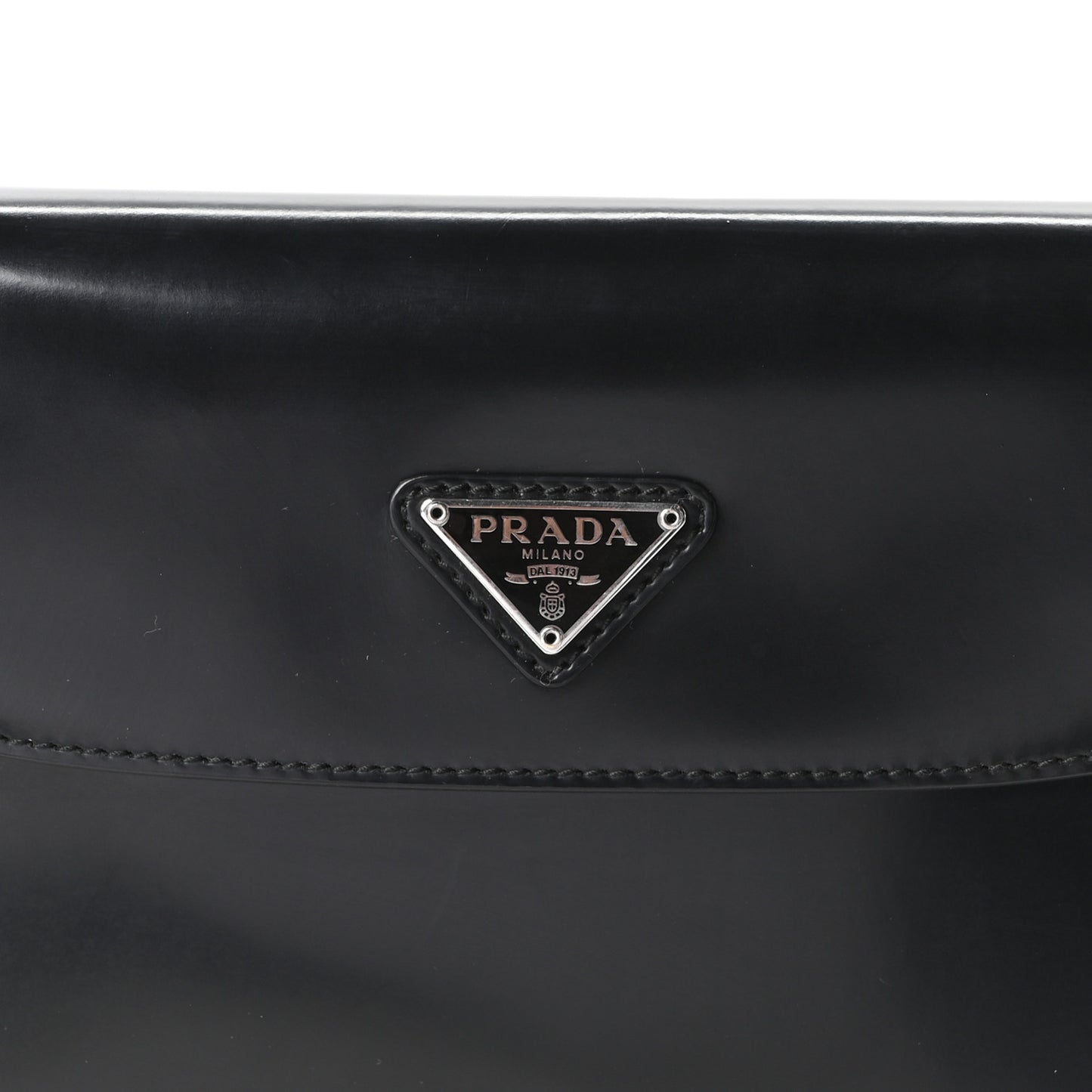 Spazzolato Cleo Flap Shoulder Bag Black