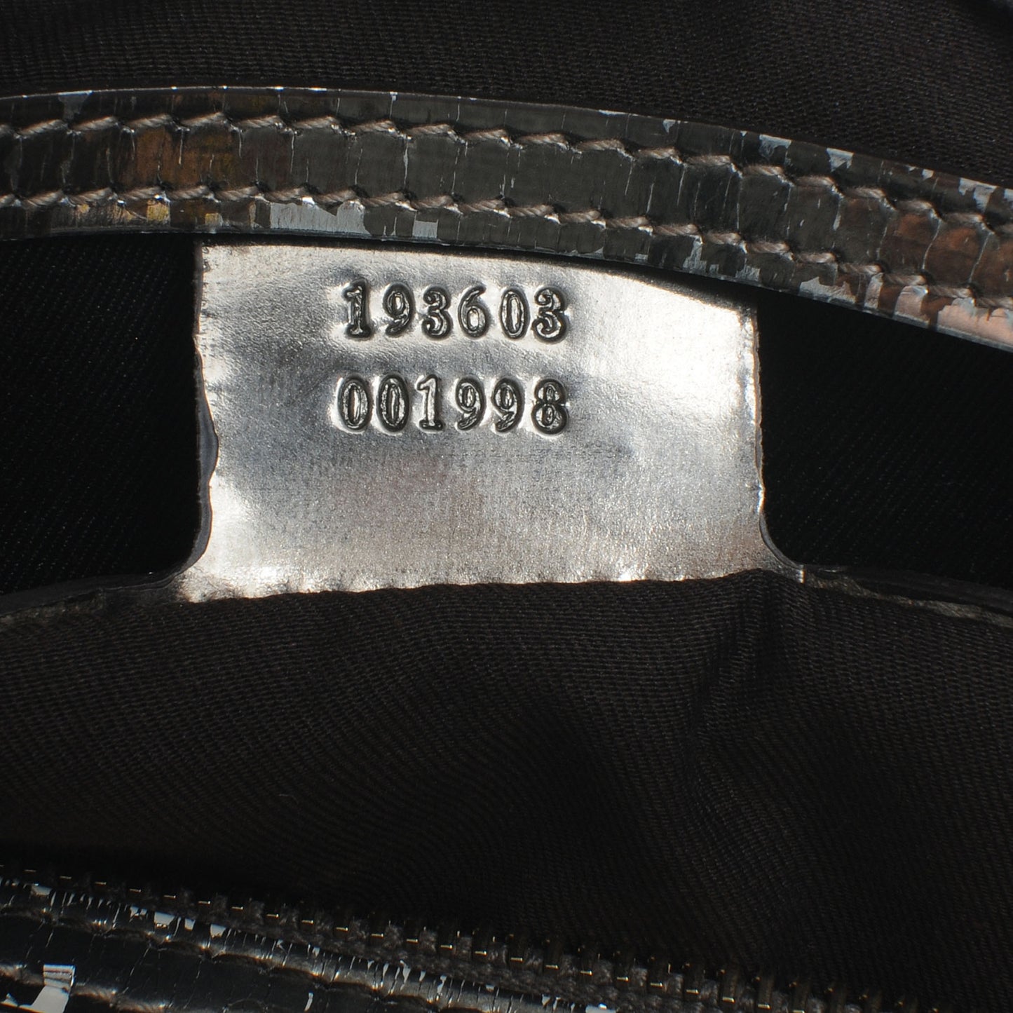 Monogram Medium Joy Boston Metallic