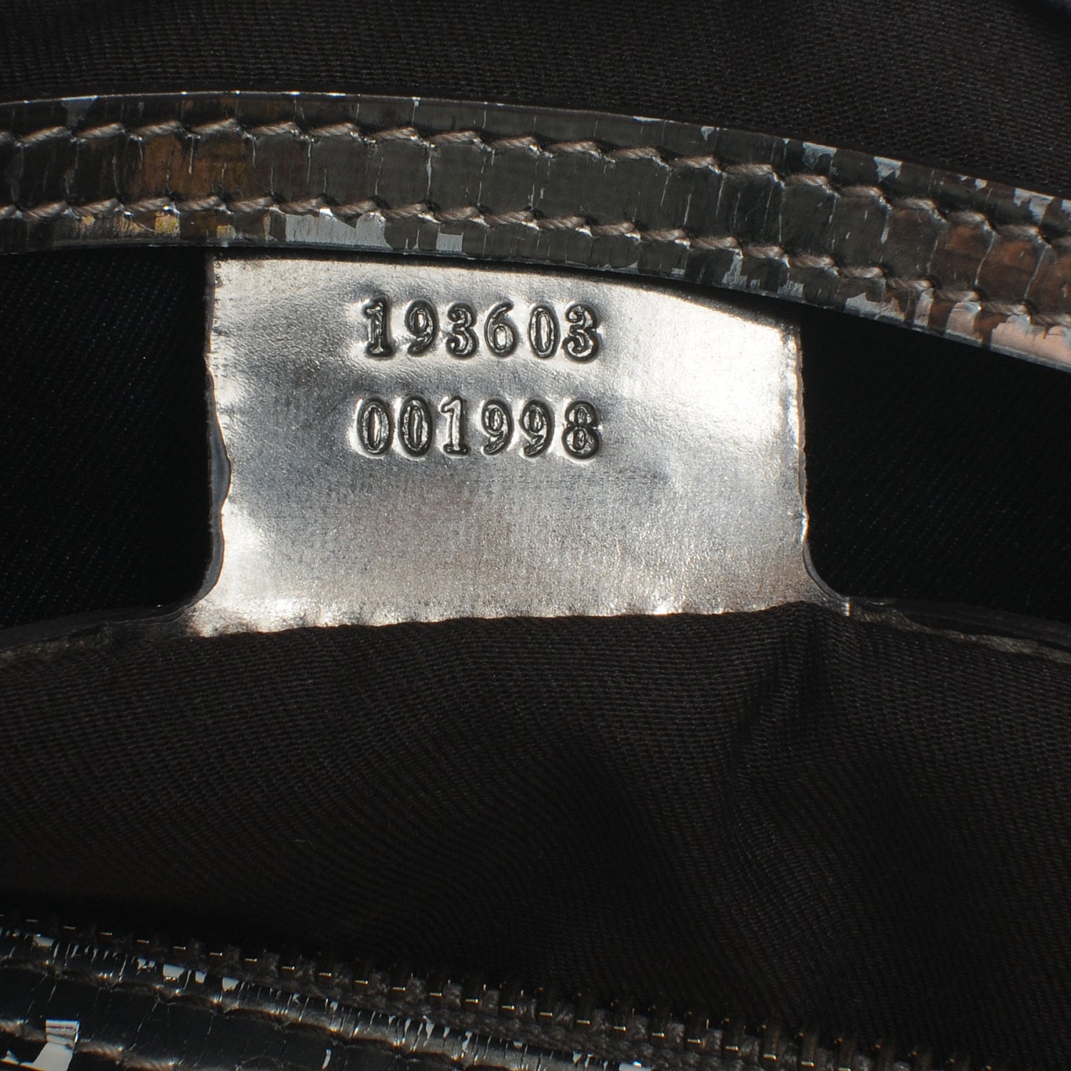 Gucci Monogram Medium Joy Boston Metallic 10 of 10