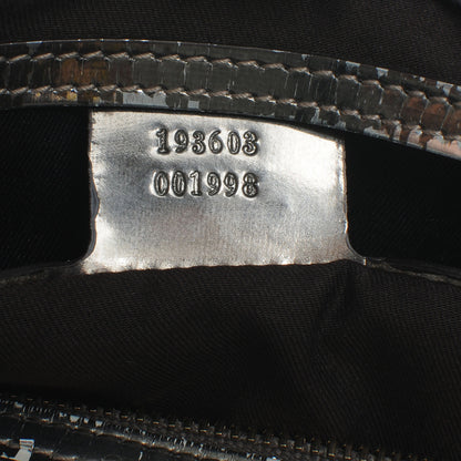 Gucci Monogram Medium Joy Boston Metallic 10 of 10