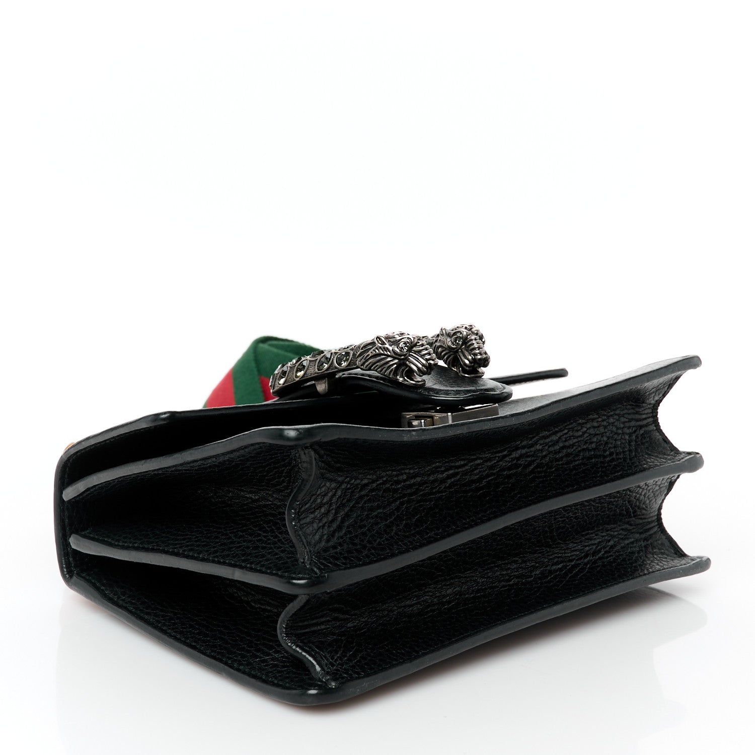 Gucci Dollar Calfskin Crystal Web Mini Dionysus Bamboo Top Handle