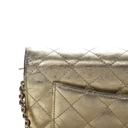 Chanel Metallic Aged Calfskin Reissue Wallet On Chain WOC Gold 12 of 18