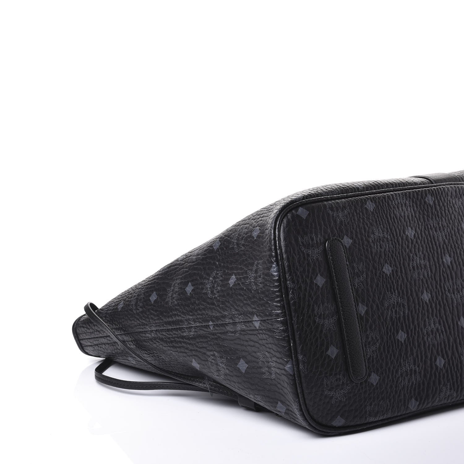 MCM Visetos Large Liz Reversible Shopper Tote Black 5 of 19