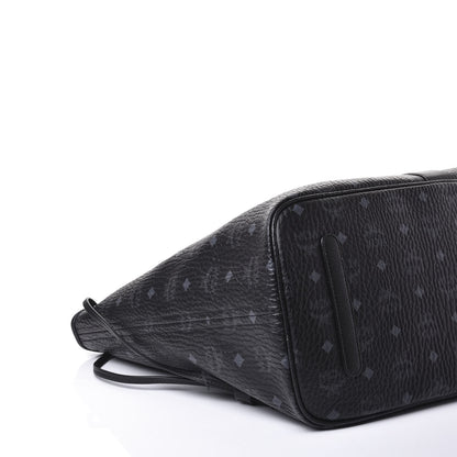 MCM Visetos Large Liz Reversible Shopper Tote Black 5 of 19