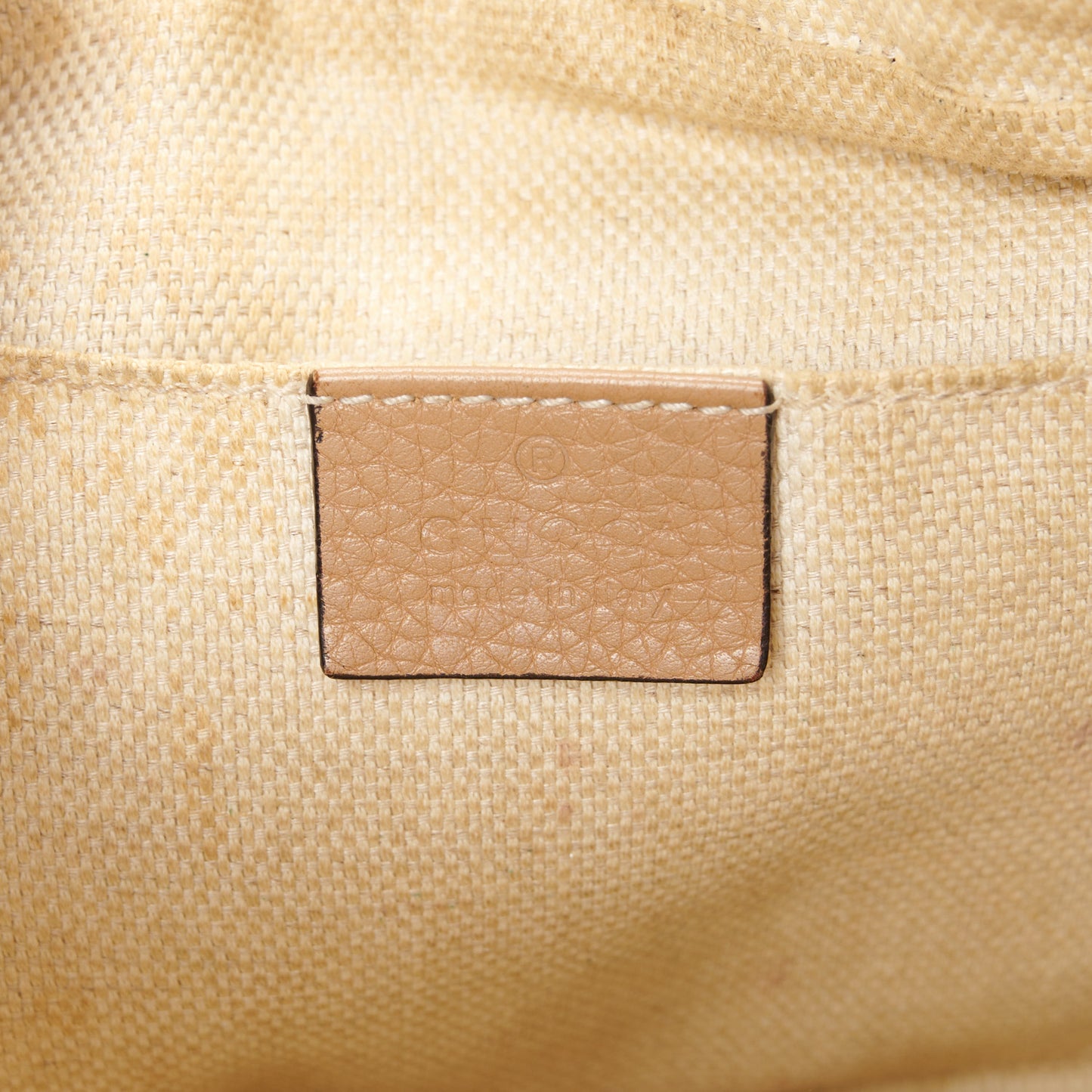 Pebbled Calfskin Small Soho Disco Bag Camelia