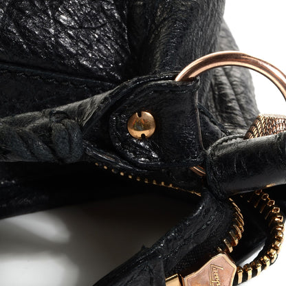 Balenciaga Agneau Giant 12 Rose Gold Hardware Day Hobo Black 9 of 12