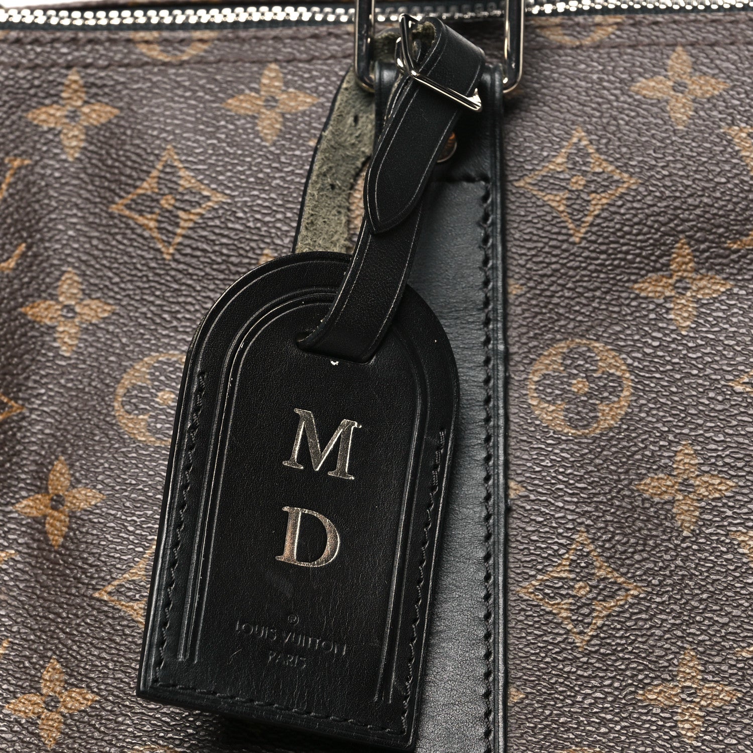 Louis Vuitton Monogram Macassar Keepall Bandouliere 55 7 of 9