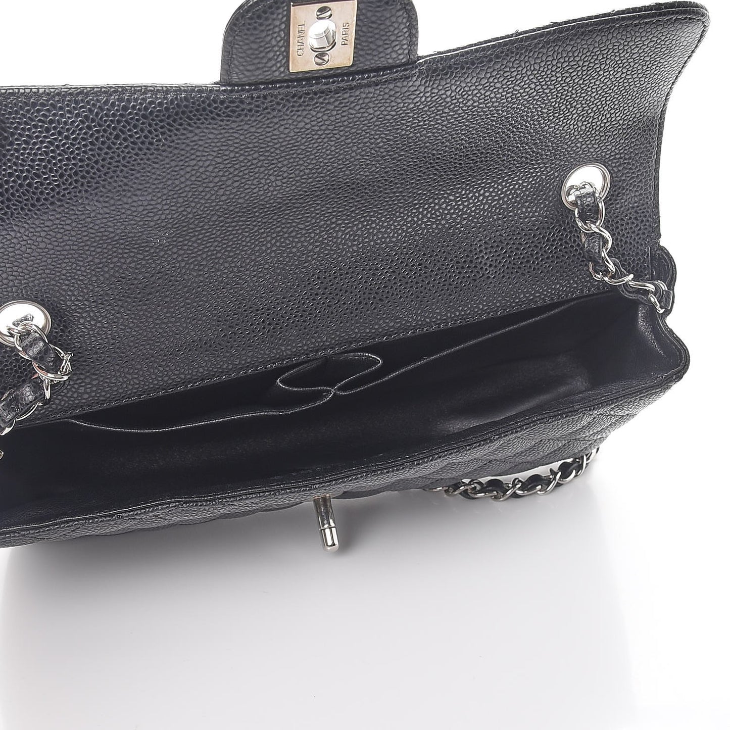 Caviar Quilted East West Flap Black