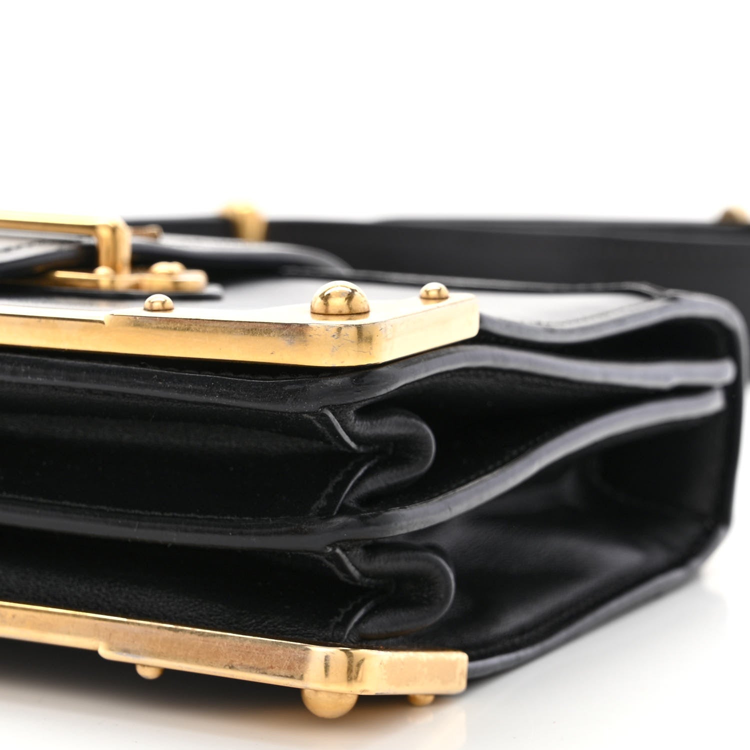 Prada City Calf Saffiano Cahier Bag Black 9 of 9